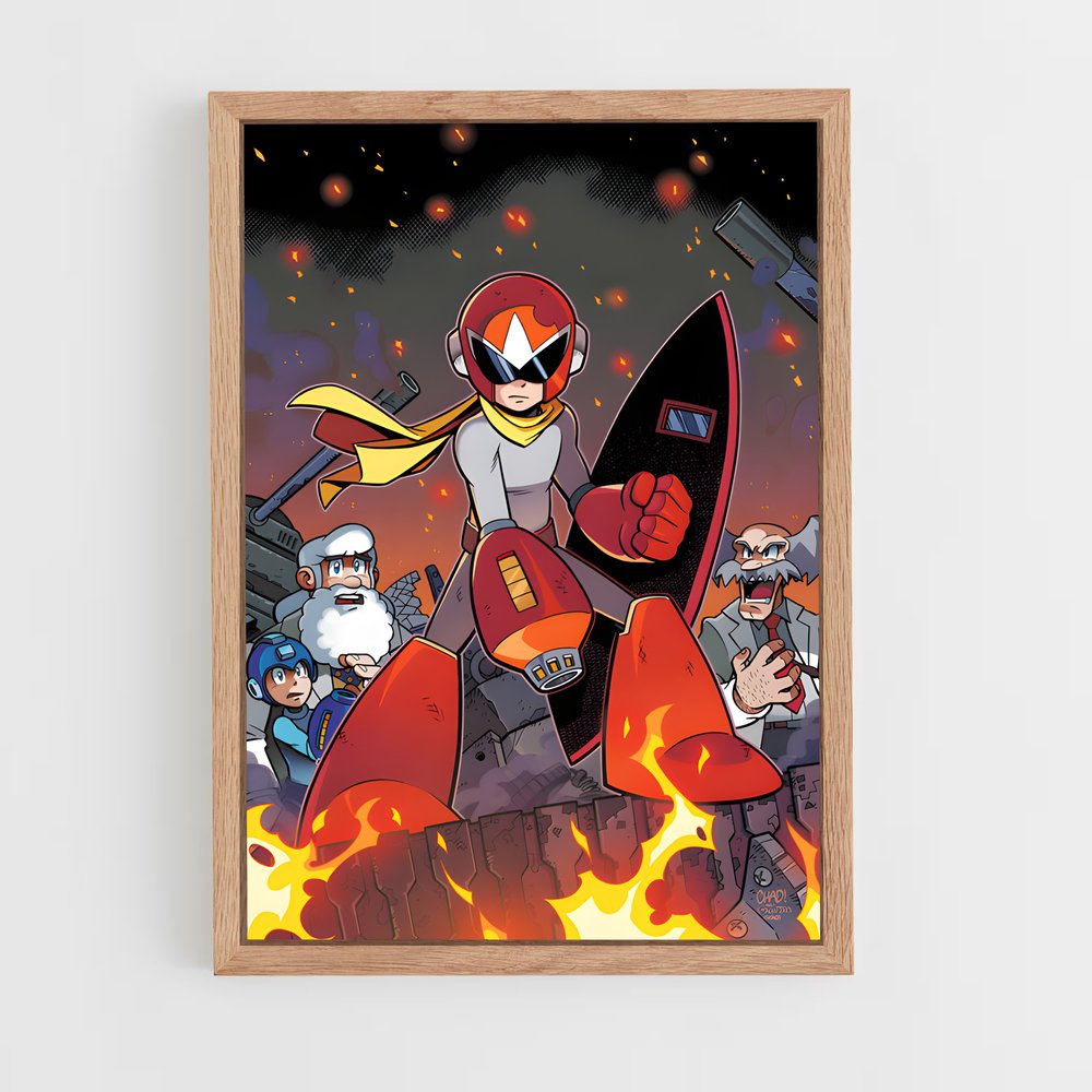 Poster Mutants en Rébellion – affiche Mega man (vue 4)